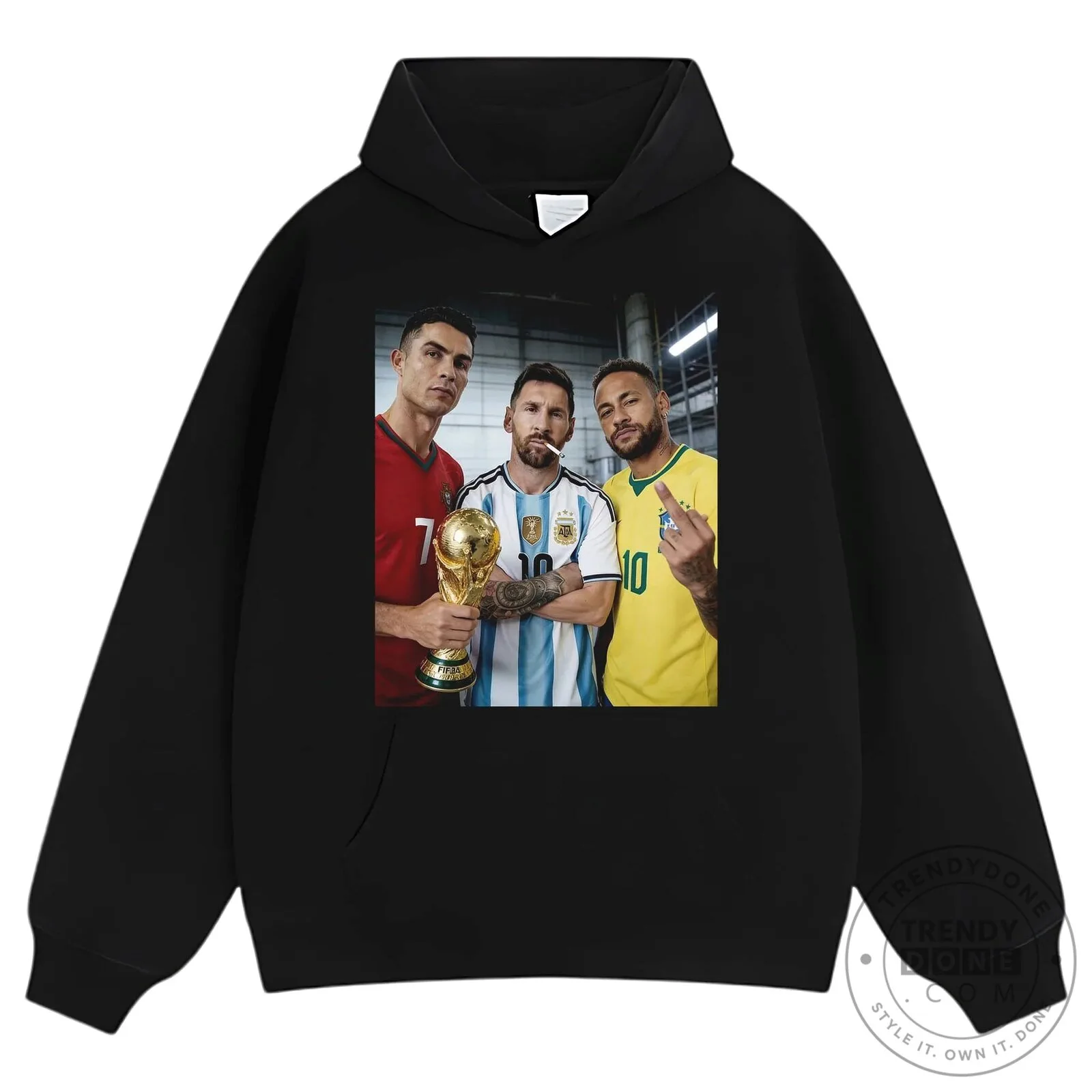Cristiano Ronaldo Lionel Messi Neymar Jr World Cup Football T-Shirt 17 Cristiano Ronaldo Lionel Messi Neymar Jr World Cup Football T-Shirt