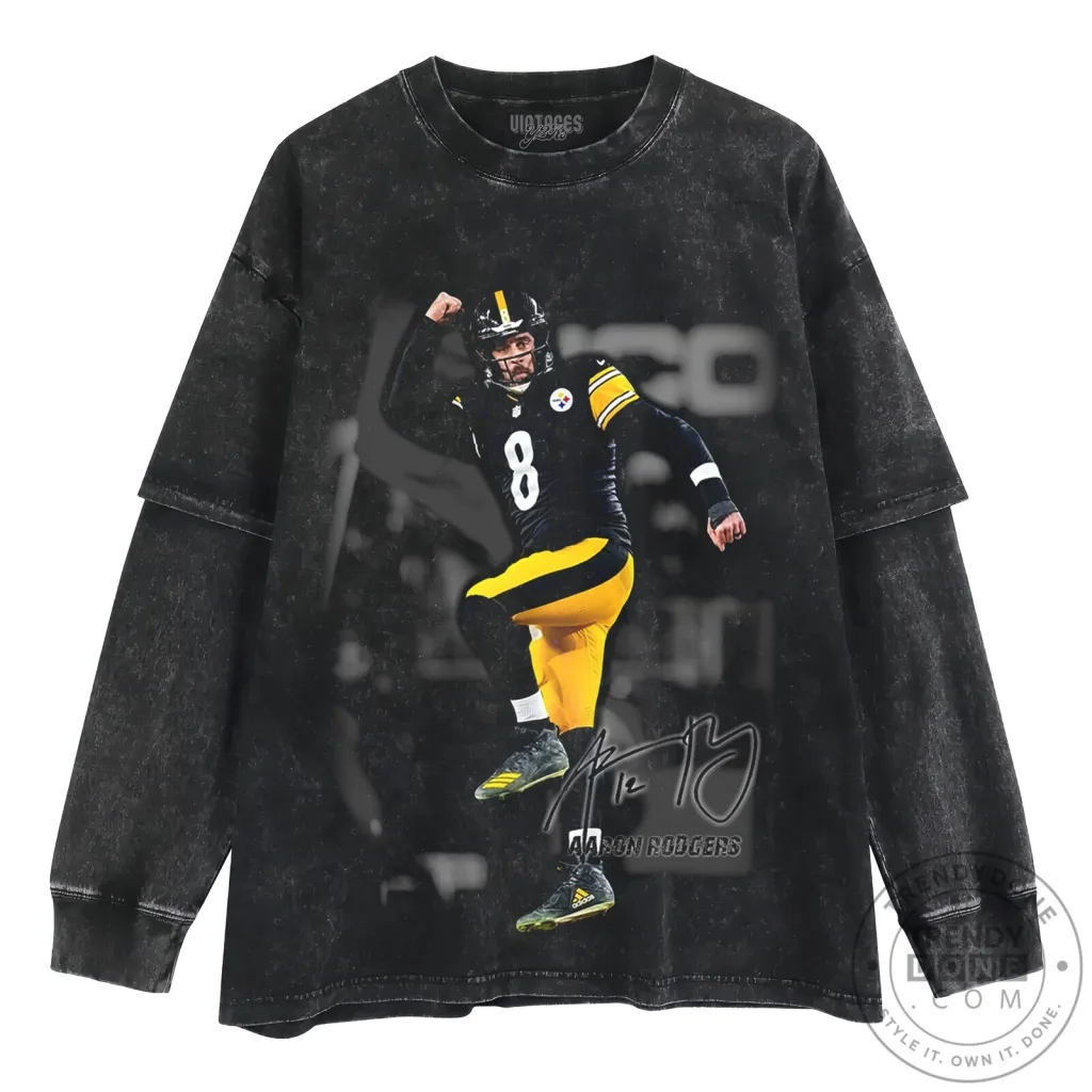 Aaron Rodgers Pittsburgh Steelers Football Player Long Sleeve T-Shirt Aaron Rodgers Pittsburgh Steelers Football Player Long Sleeve T-Shirt