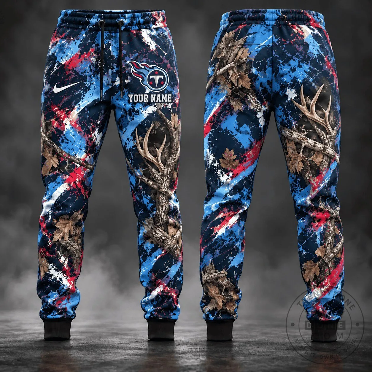 Tennessee Titans Personalized Camouflage Hunting Sports Jogger Pants