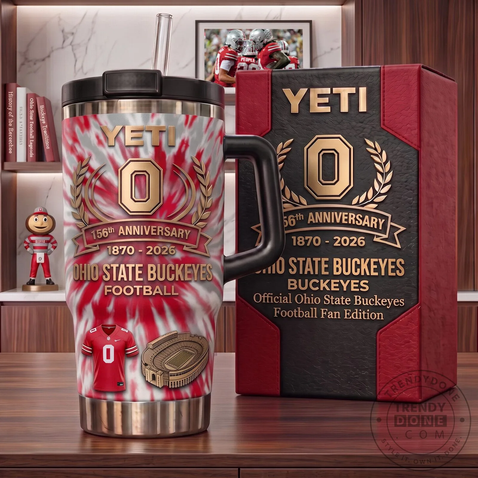 Ohio State Buckeyes Football 156th Anniversary Yeti Tumbler
