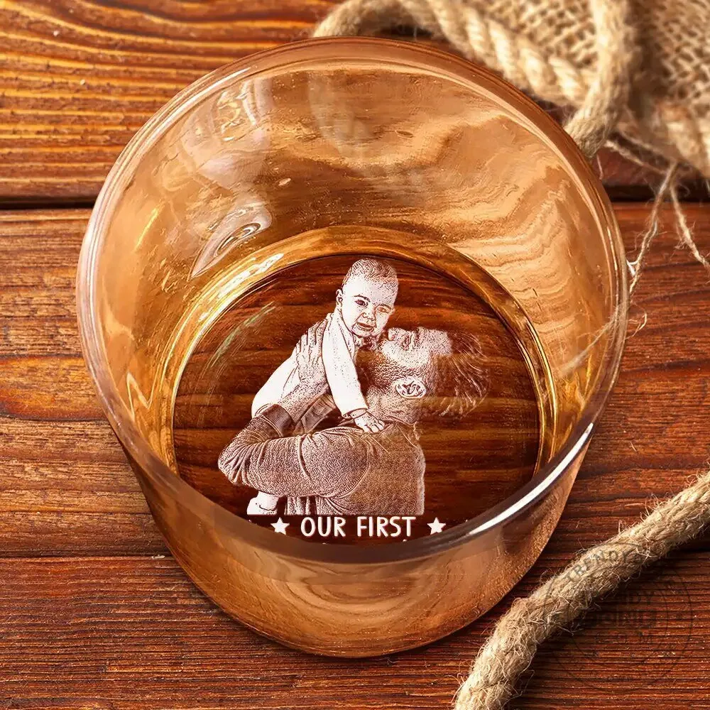 Custom Photo Engraved Happy Father's Day We Love You Whiskey Glass 13 Custom Photo Engraved Happy Father