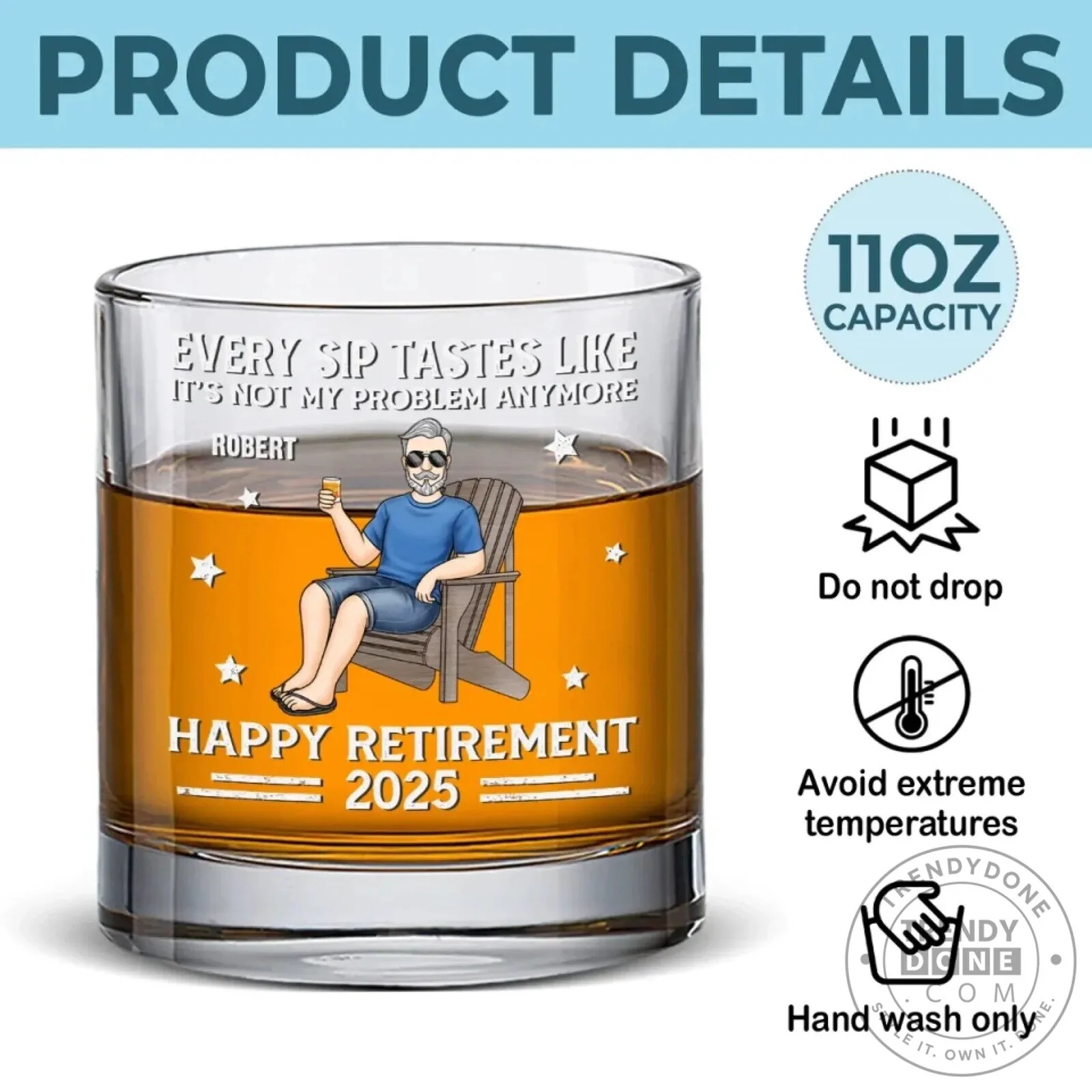 Custom Photo Engraved Happy Father's Day We Love You Whiskey Glass 15 Custom Photo Engraved Happy Father