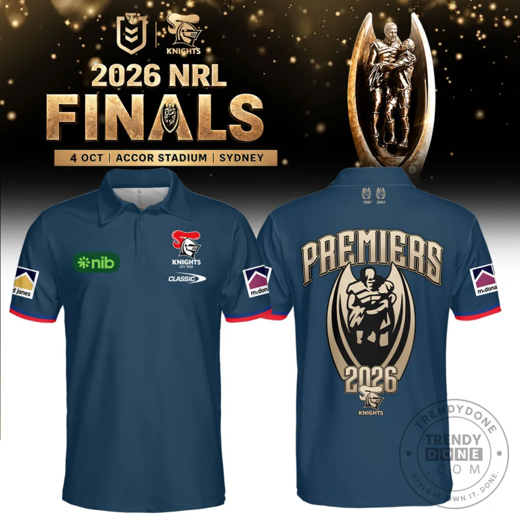 2026 NRL Premiers Polo Shirt - Newcastle Knights Rugby League Merchandise 2026 NRL Premiers Polo Shirt - Newcastle Knights Rugby League Merchandise