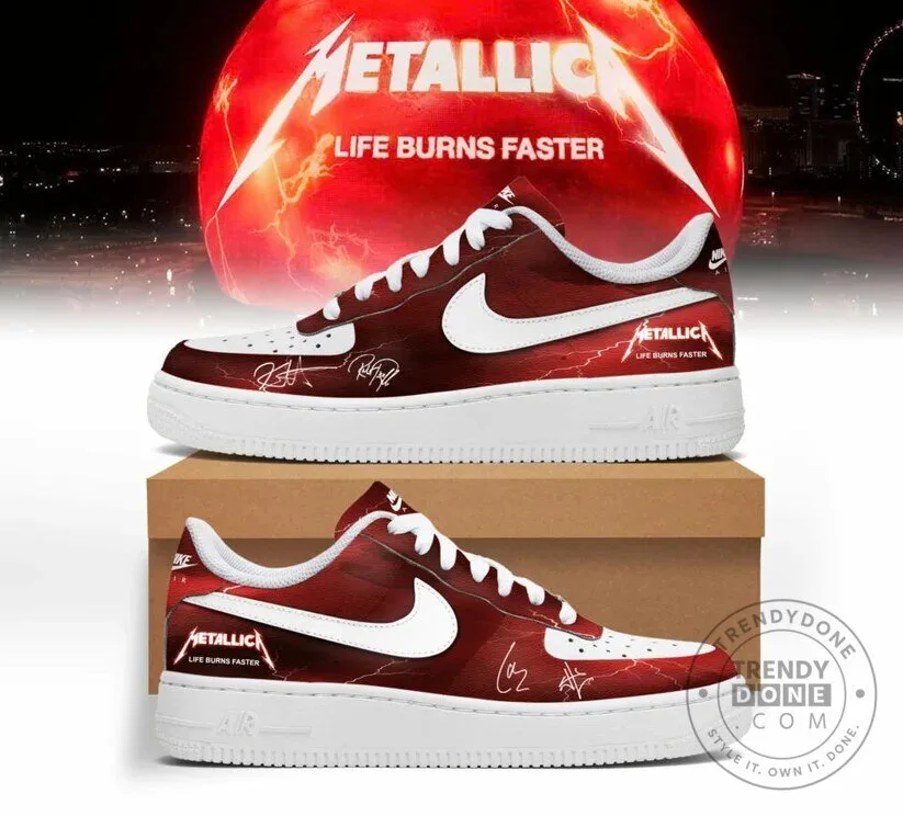 Limited Edition Shoes from Metallica's Life Burns Faster Sphere Concert in Las Vegas