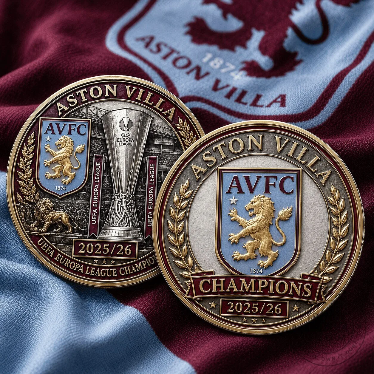 Aston Villa Football Club Europa League Champions 2025-2026 Commemorative Coin