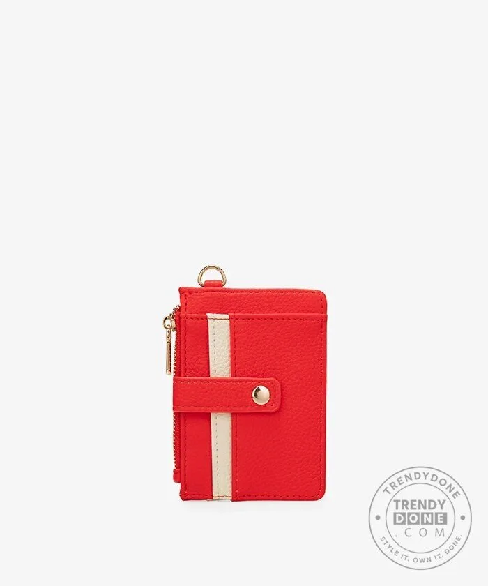 Southern Methodist University Mustangs Embroidered Card Holder Wallet with Football Charm 12 Southern Methodist University Mustangs Embroidered Card Holder Wallet with Football Charm