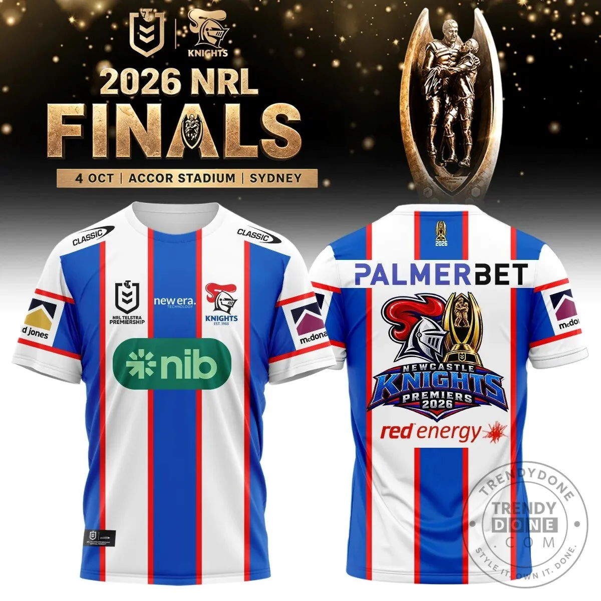 2026 NRL Premiers Rugby League Jersey - Newcastle Knights Football Gear