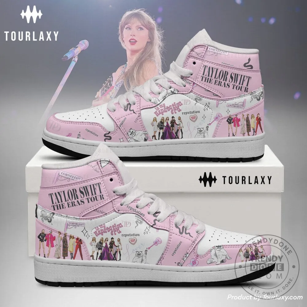Taylor Swift The Eras Tour Pink High-Top Sneakers
