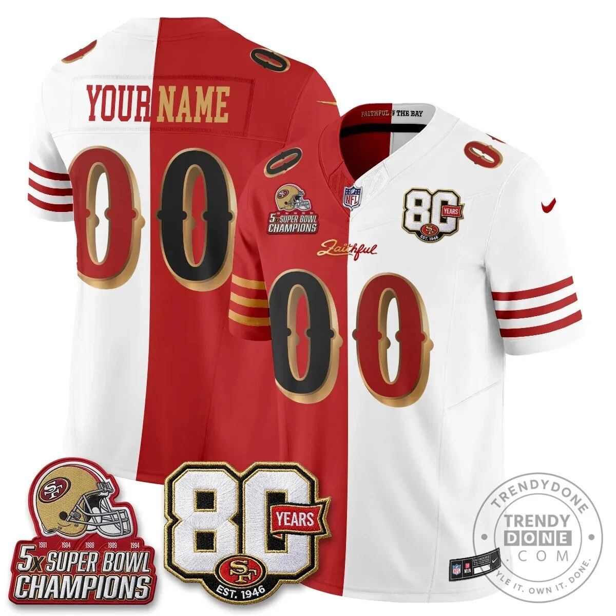 San Francisco 49ers Split Edition Vapor Custom Football Jersey 11 San Francisco 49ers Split Edition Vapor Custom Football Jersey