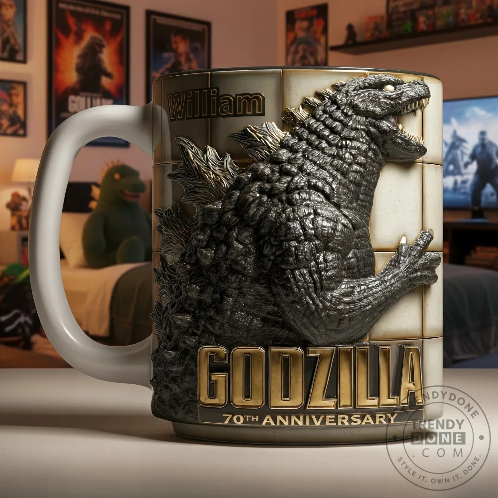 Personalized Godzilla 70th Anniversary King of the Monsters Coffee Mug