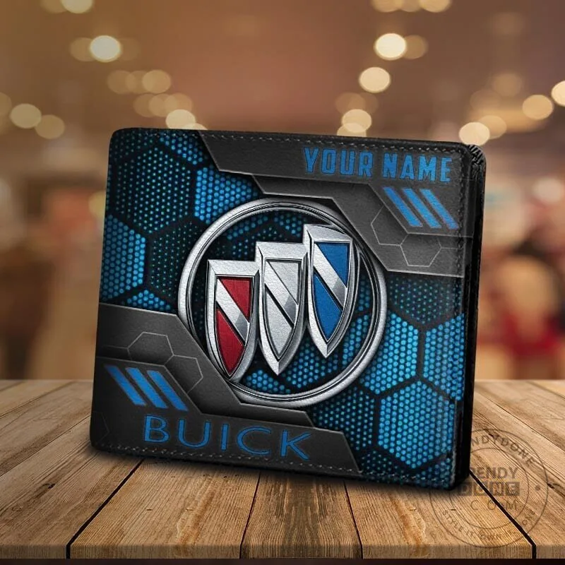 Buick Custom Name Bi-Fold Wallet for Men, Personalized Car Logo Accessory 3 Buick Custom Name Bi-Fold Wallet for Men, Personalized Car Logo Accessory
