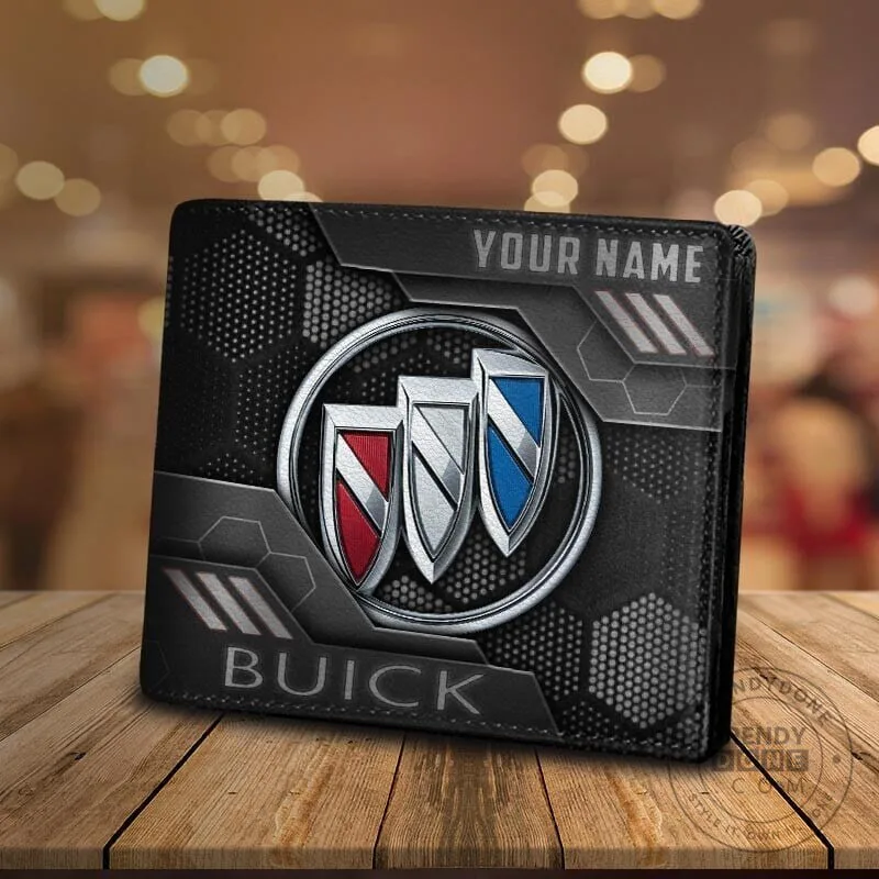 Buick Custom Name Bi-Fold Wallet for Men, Personalized Car Logo Accessory 16 Buick Custom Name Bi-Fold Wallet for Men, Personalized Car Logo Accessory