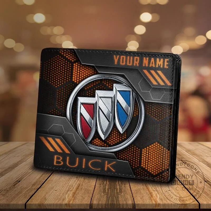 Buick Custom Name Bi-Fold Wallet for Men, Personalized Car Logo Accessory 17 Buick Custom Name Bi-Fold Wallet for Men, Personalized Car Logo Accessory