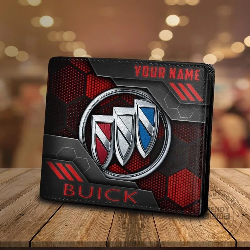 Buick Custom Name Bi-Fold Wallet for Men, Personalized Car Logo Accessory 18 Buick Custom Name Bi-Fold Wallet for Men, Personalized Car Logo Accessory