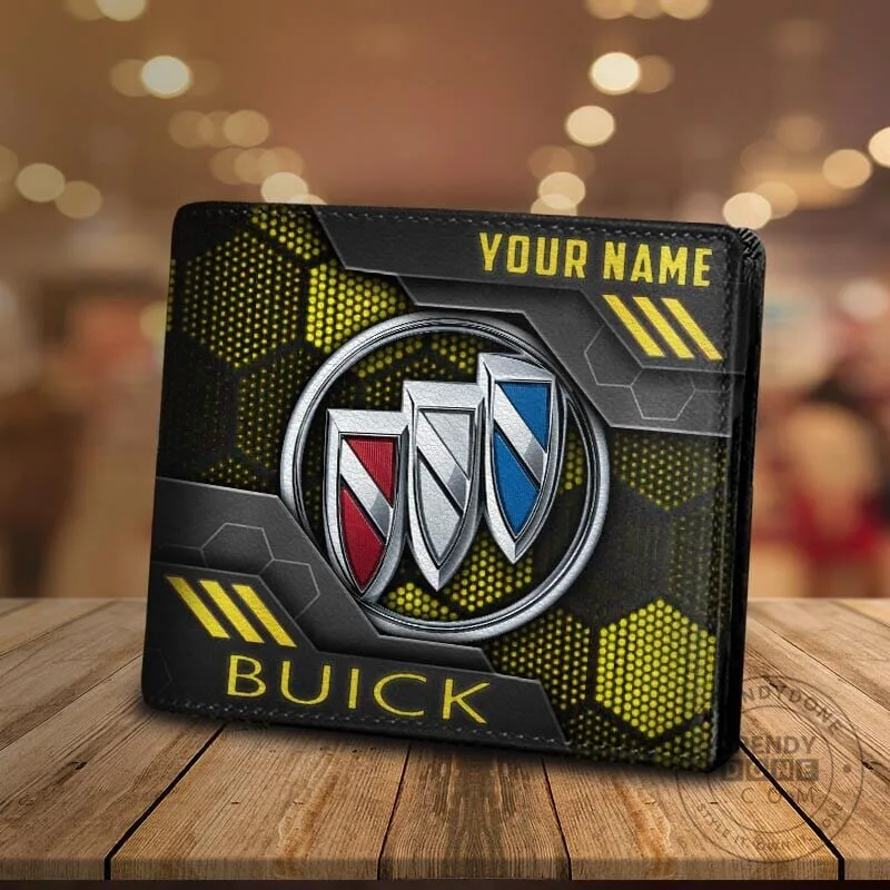 Buick Custom Name Bi-Fold Wallet for Men, Personalized Car Logo Accessory 19 Buick Custom Name Bi-Fold Wallet for Men, Personalized Car Logo Accessory