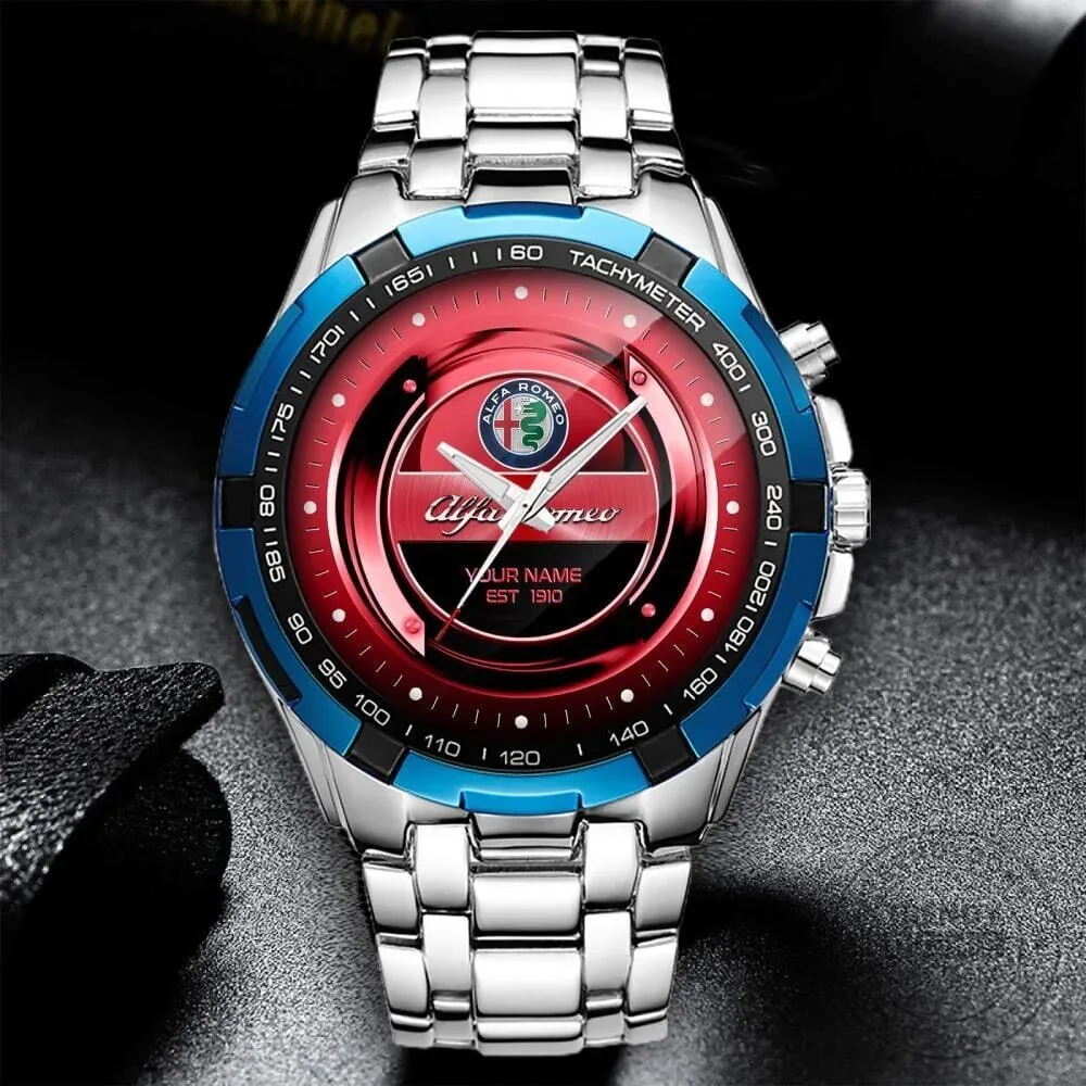 Alfa Romeo Custom Name Elegant Fashion Design Stainless Steel Watch 1 Alfa Romeo Custom Name Elegant Fashion Design Stainless Steel Watch