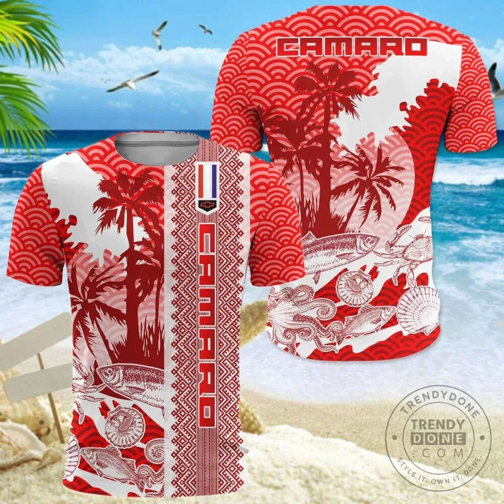 Chevrolet Camaro Red Tropical Beach Hawaiian Shirt 19 Chevrolet Camaro Red Tropical Beach Hawaiian Shirt