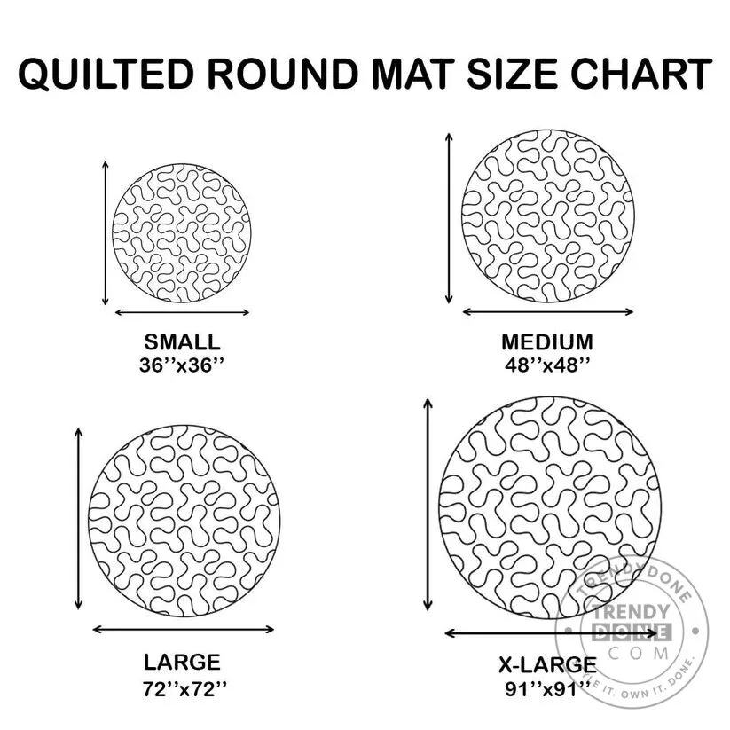 Santa Claus Reading Book on Ice Flow Christmas Round Quilted Mat 8 Santa Claus Reading Book on Ice Flow Christmas Round Quilted Mat