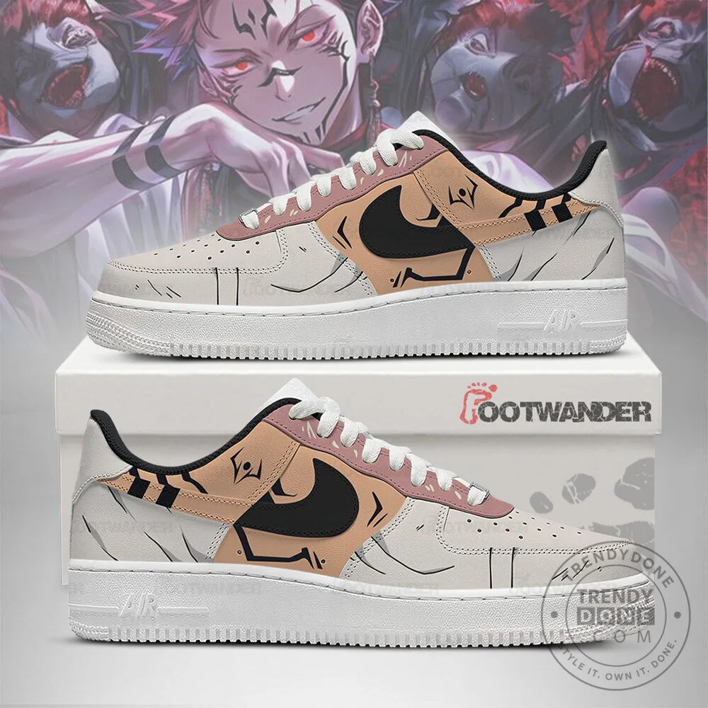 Ryomen Sukuna Jujutsu Kaisen Anime Custom Printed Shoes 1 Ryomen Sukuna Jujutsu Kaisen Anime Custom Printed Shoes