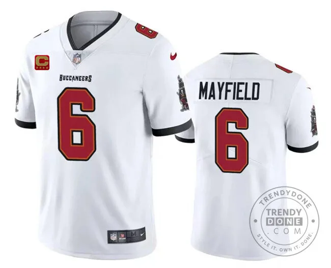 Tampa Bay Buccaneers White Football Jersey for Baker Mayfield 2 Tampa Bay Buccaneers White Football Jersey for Baker Mayfield