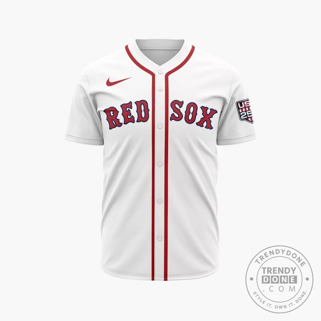 Boston Red Sox Personalized Stars and Stripes Baseball Jersey 8 Boston Red Sox Personalized Stars and Stripes Baseball Jersey