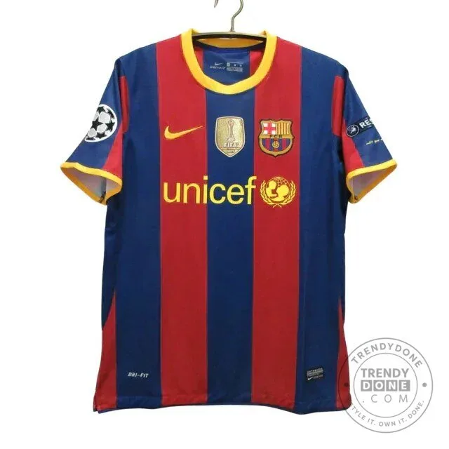 Barcelona 2010-2011 Lionel Messi Number 10 Retro Football Jersey