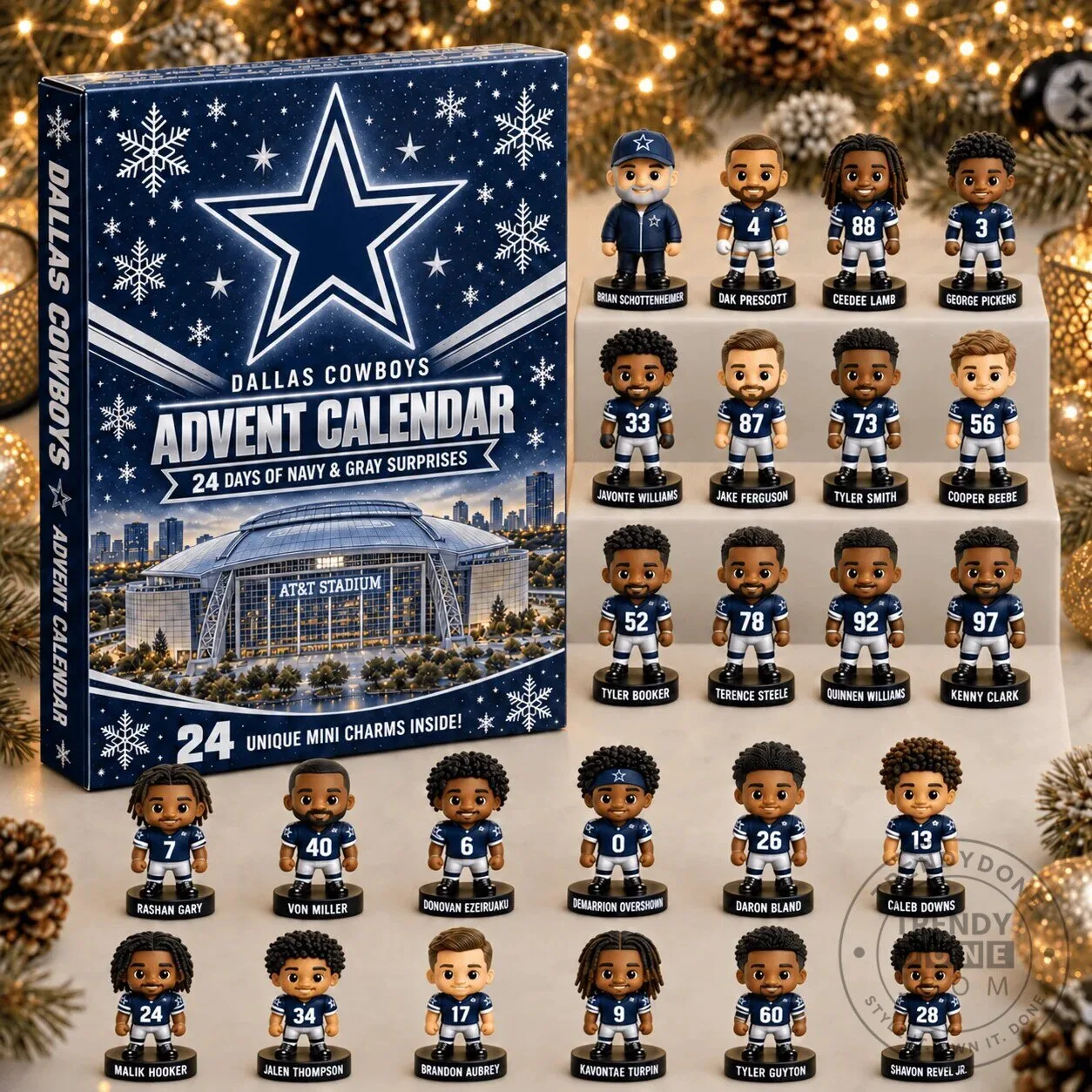 Dallas Cowboys 24 Days of Surprises National Football League Advent Calendar 2D 2 Dallas Cowboys 24 Days of Surprises National Football League Advent Calendar