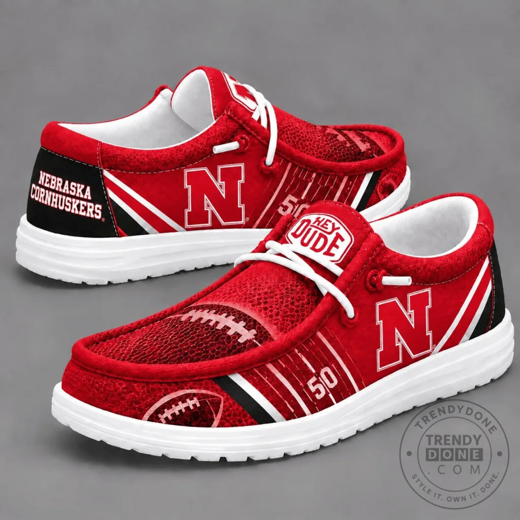Nebraska Cornhuskers Football Team Spirit Loafer Shoes for Men and Women Nebraska Cornhuskers Football Team Spirit Loafer Shoes for Men and Women