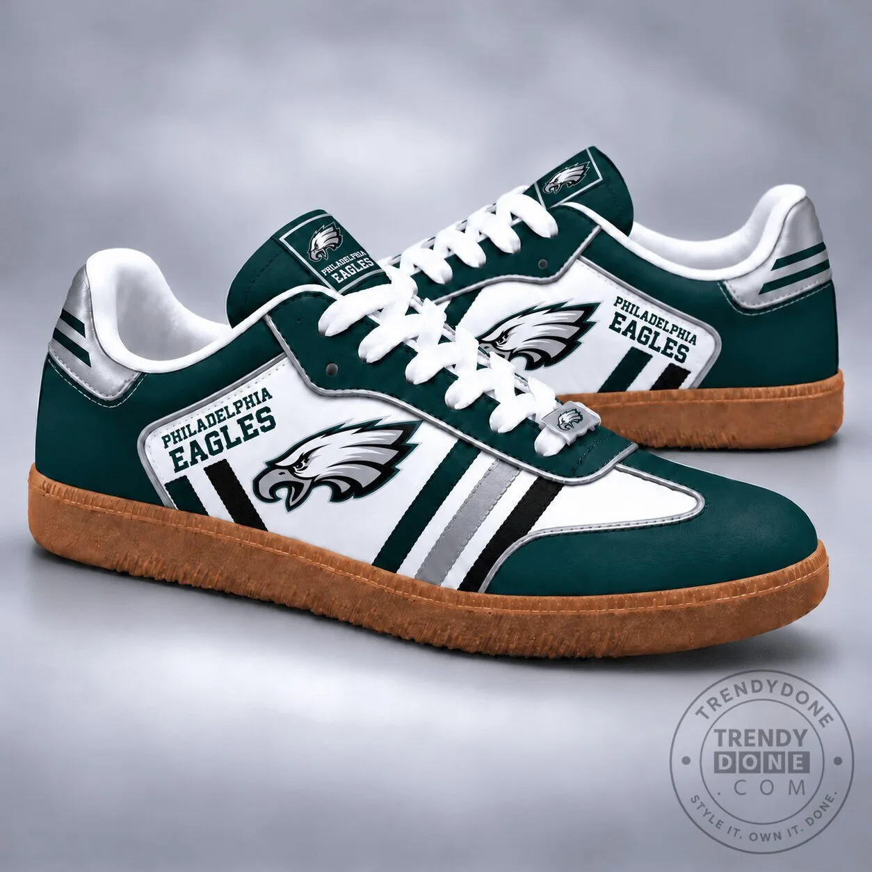 Philadelphia Eagles Team Color Retro Samba Shoes
