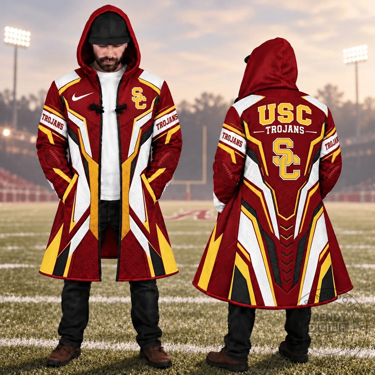 University of Southern California Trojans Football Team Premium Cloak Jacket