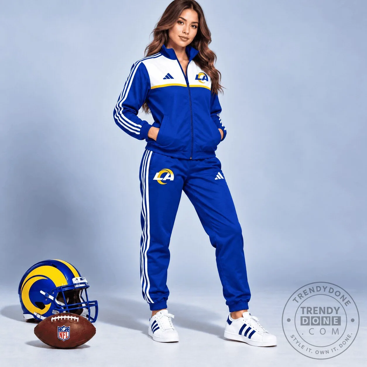 Los Angeles Rams NFL Elite Sideline Tracksuit Set Jacket and Pants
