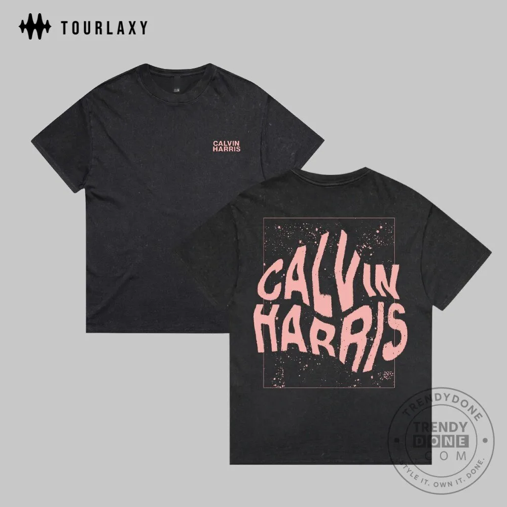 Calvin Harris Tour 2027 Music Festival Concert Black T-Shirt