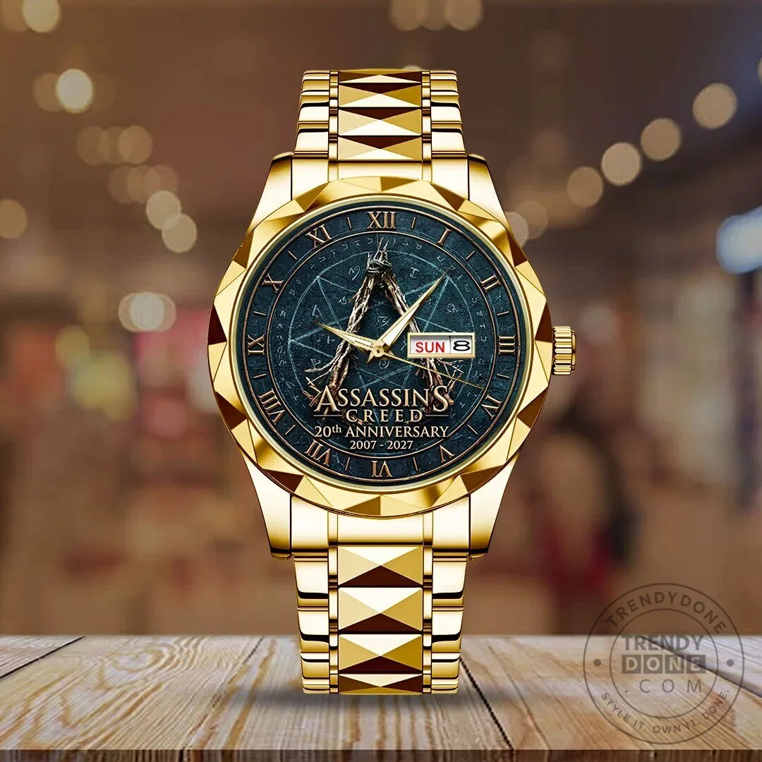 20th Anniversary Quartz Watch in Gold Tone Stainless Steel - Assassin's Creed Edition 8 20th Anniversary Quartz Watch in Gold Tone Stainless Steel - Assassin