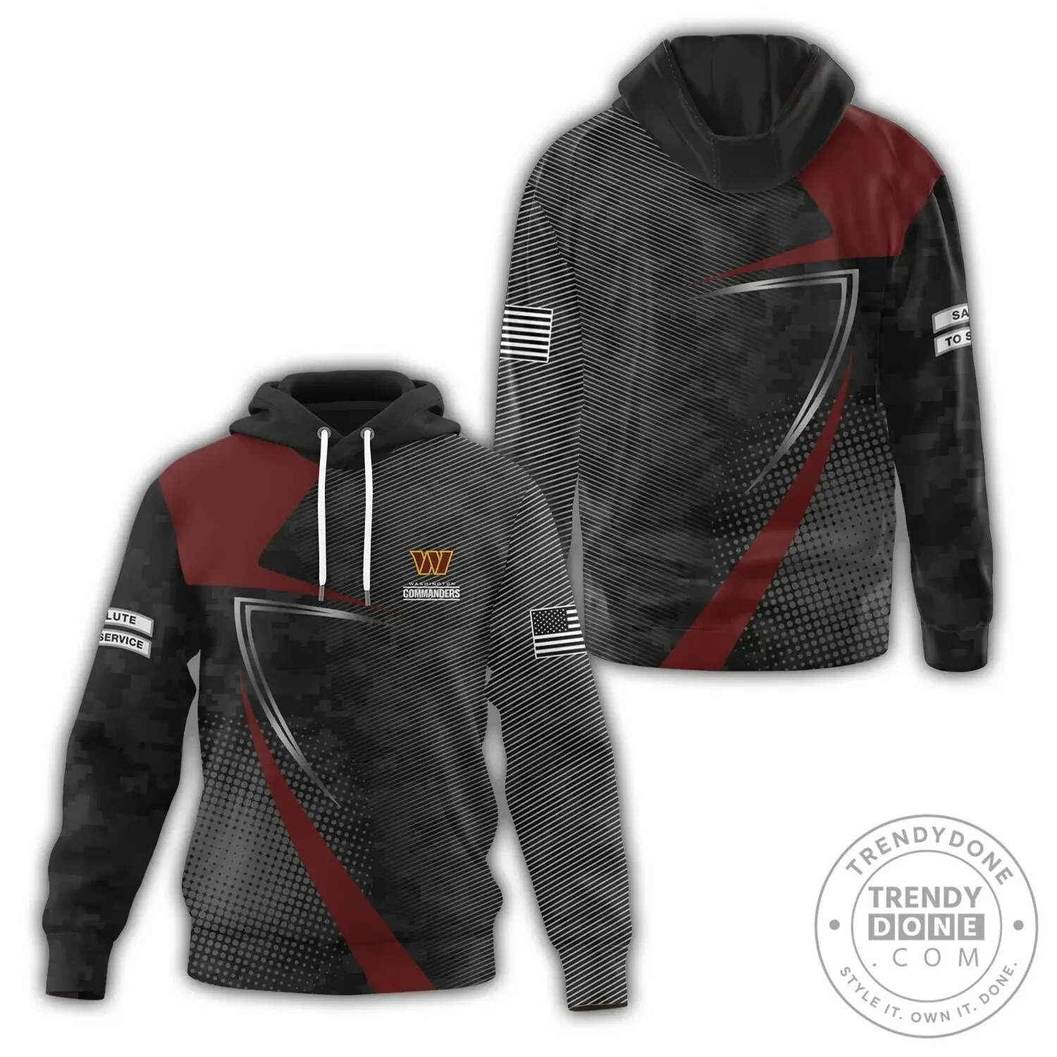 Military Camouflage Hoodie for Washington Commanders Salute To Service Edition 5 Military Camouflage Hoodie for Washington Commanders Salute To Service Edition