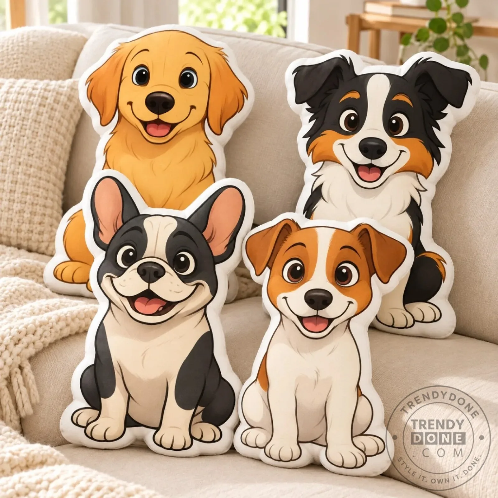 Personalized Cartoon Puppy Dog Shaped Pillow for Dog Lovers and Pet Owners 10 Personalized Cartoon Puppy Dog Shaped Pillow for Dog Lovers and Pet Owners