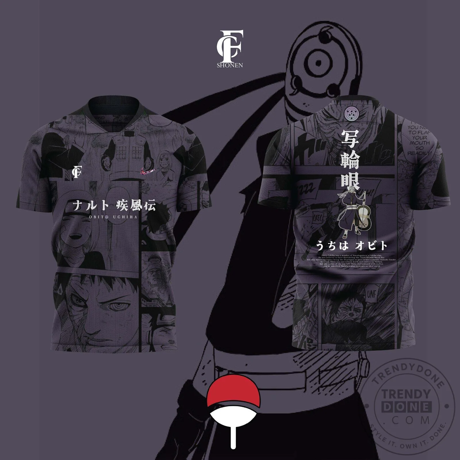 Naruto Shippuden Obito Uchiha Manga Panel Black Soccer Jersey 2 Naruto Shippuden Obito Uchiha Manga Panel Black Soccer Jersey