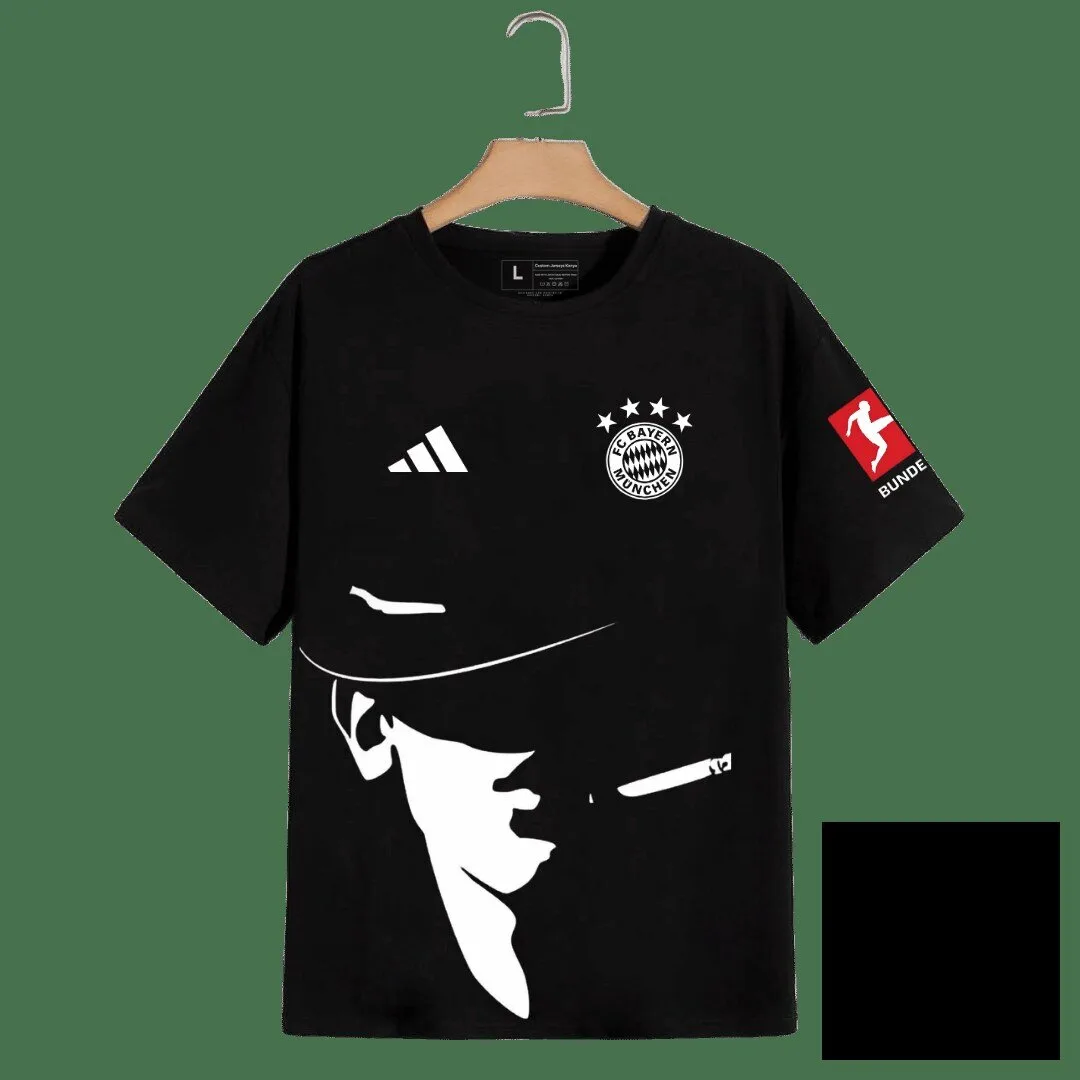 Bayern Munich Peaky Blinders Thomas Shelby Black Football Club T-Shirt 5 Bayern Munich Peaky Blinders Thomas Shelby Black Football Club T-Shirt