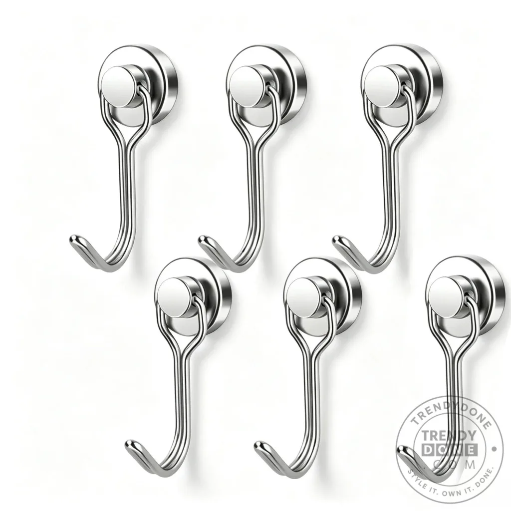 Heavy Duty Magnetic Swivel Hooks for Refrigerator and Office Organization Heavy Duty Magnetic Swivel Hooks for Refrigerator and Office Organization