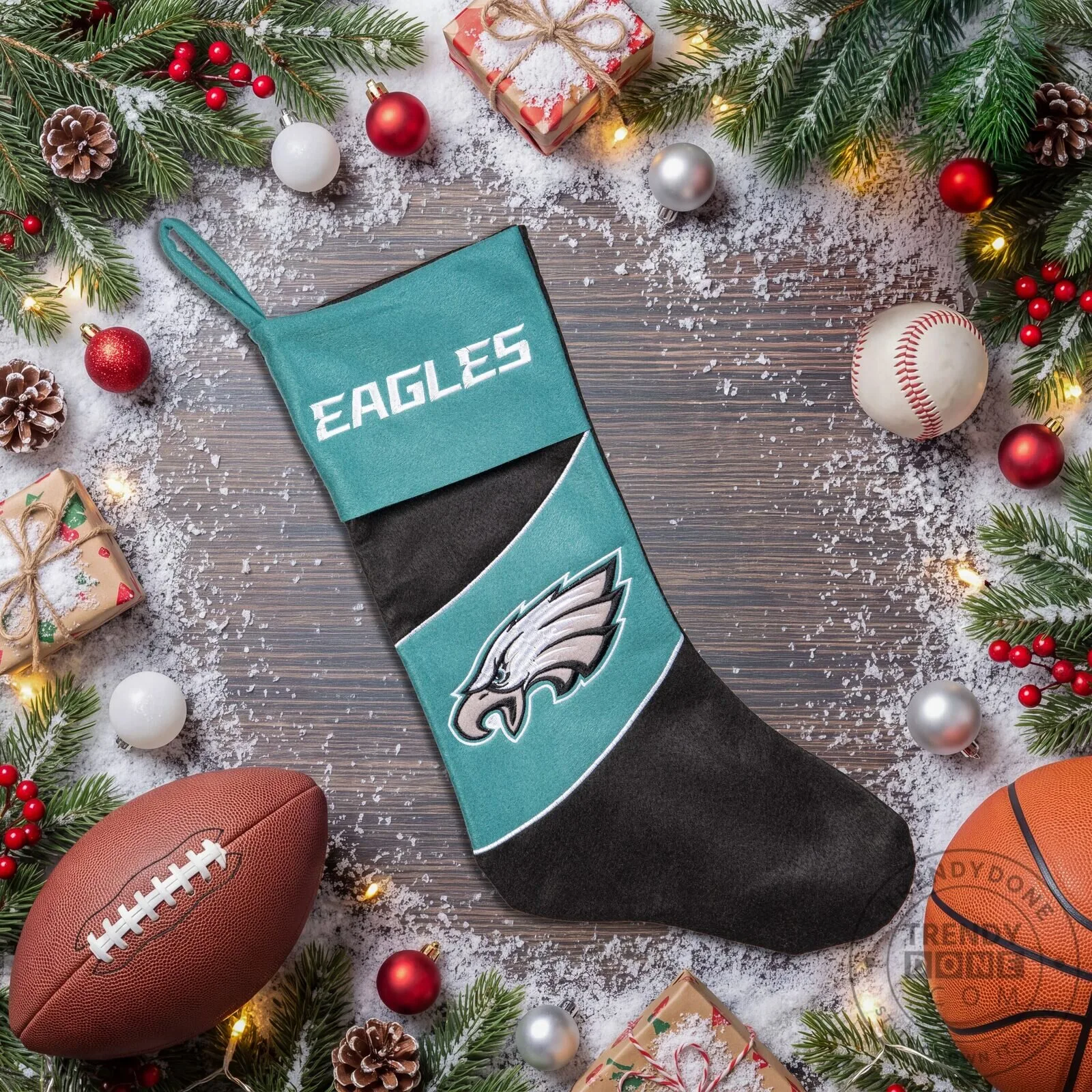 Philadelphia Eagles Christmas Stocking NFL Football Team Holiday Decor