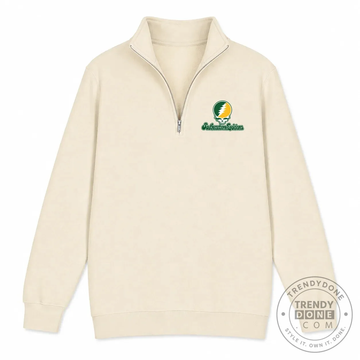 Southeastern Louisiana University Grateful Dead Stealie Quarter-Zip Sweatshirt 7 Southeastern Louisiana University Grateful Dead Stealie Quarter-Zip Sweatshirt