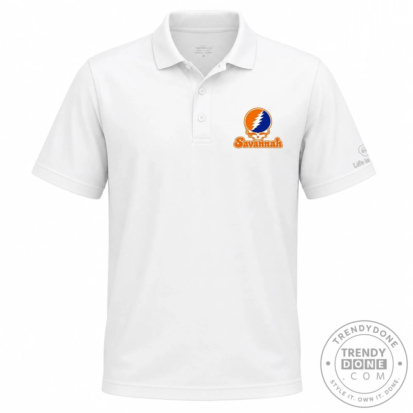 Grateful Dead Steal Your Face Savannah Georgia Polo Shirt for Men and Women 9 Grateful Dead Steal Your Face Savannah Georgia Polo Shirt for Men and Women