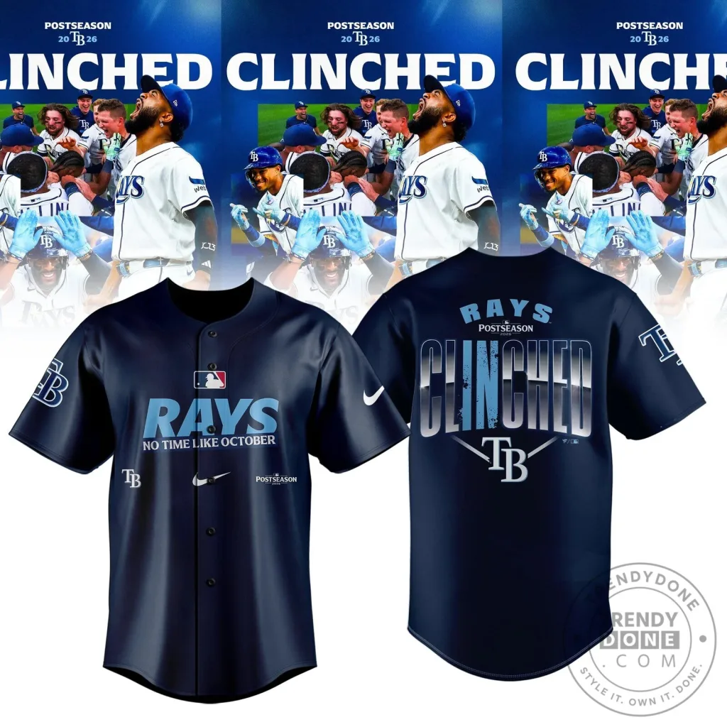 2026 Baseball Jersey for Tampa Bay Rays Postseason Clinched 2026 Baseball Jersey for Tampa Bay Rays Postseason Clinched