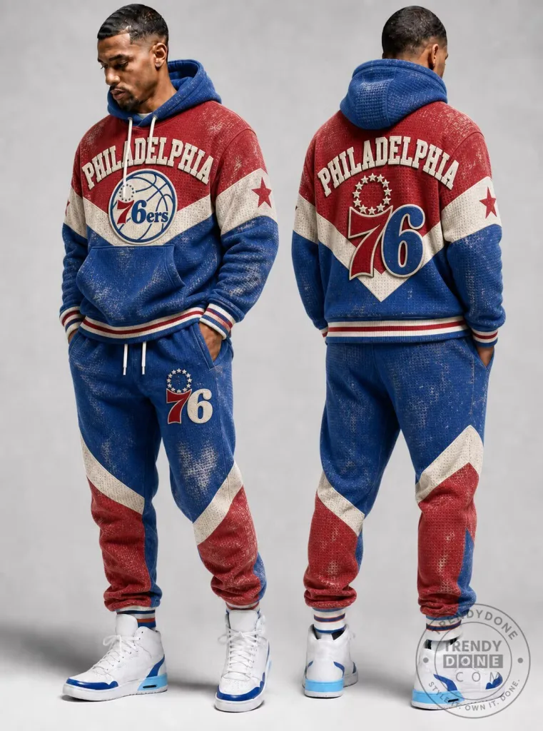 Philadelphia 76ers Basketball Team Vintage Style Hoodie