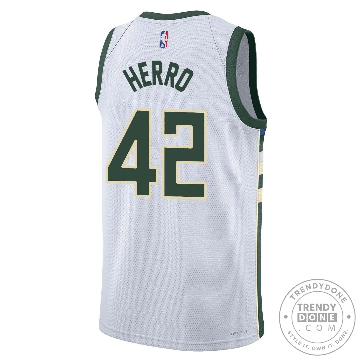 Tyler Herro Milwaukee Bucks White Basketball Fan Jersey 7 Tyler Herro Milwaukee Bucks White Basketball Fan Jersey