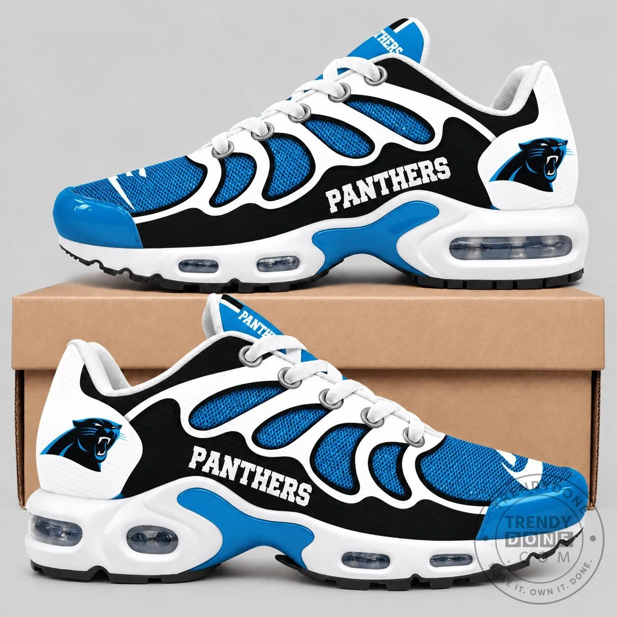 Carolina Panthers National Football League Wave Air Cushion Sneakers Shoes
