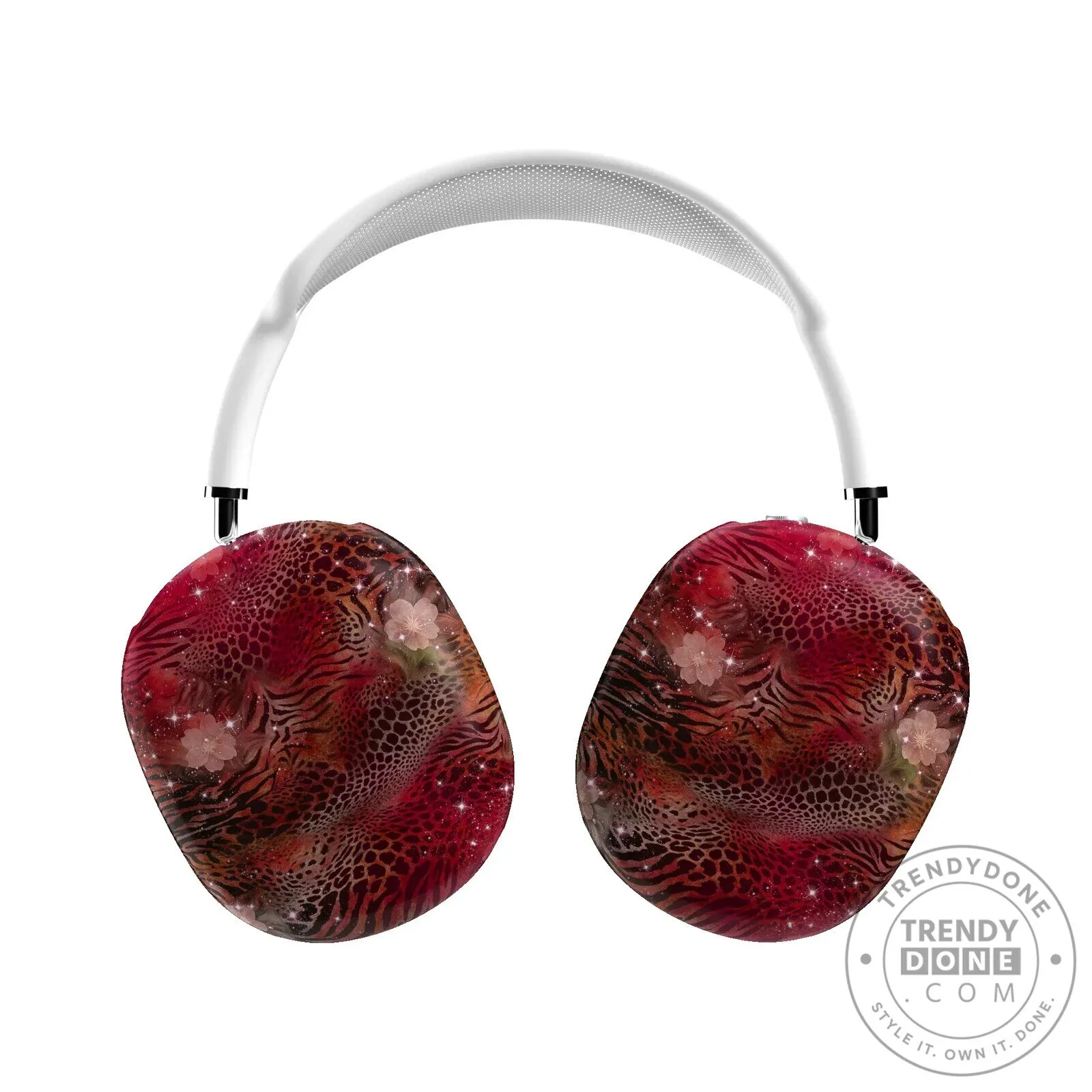 Sparkling Red Leopard Print Pattern AirPod Max Protective Case 5 Sparkling Red Leopard Print Pattern AirPod Max Protective Case