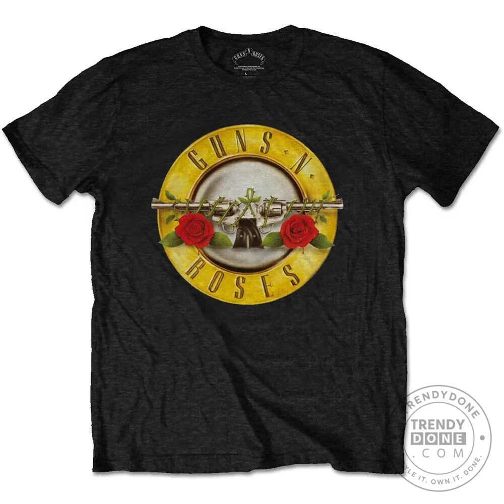 Guns N' Roses Classic Logo Hard Rock Band Music Concert T-Shirt 2 Guns N' Roses Classic Logo Hard Rock Band Music Concert T-Shirt