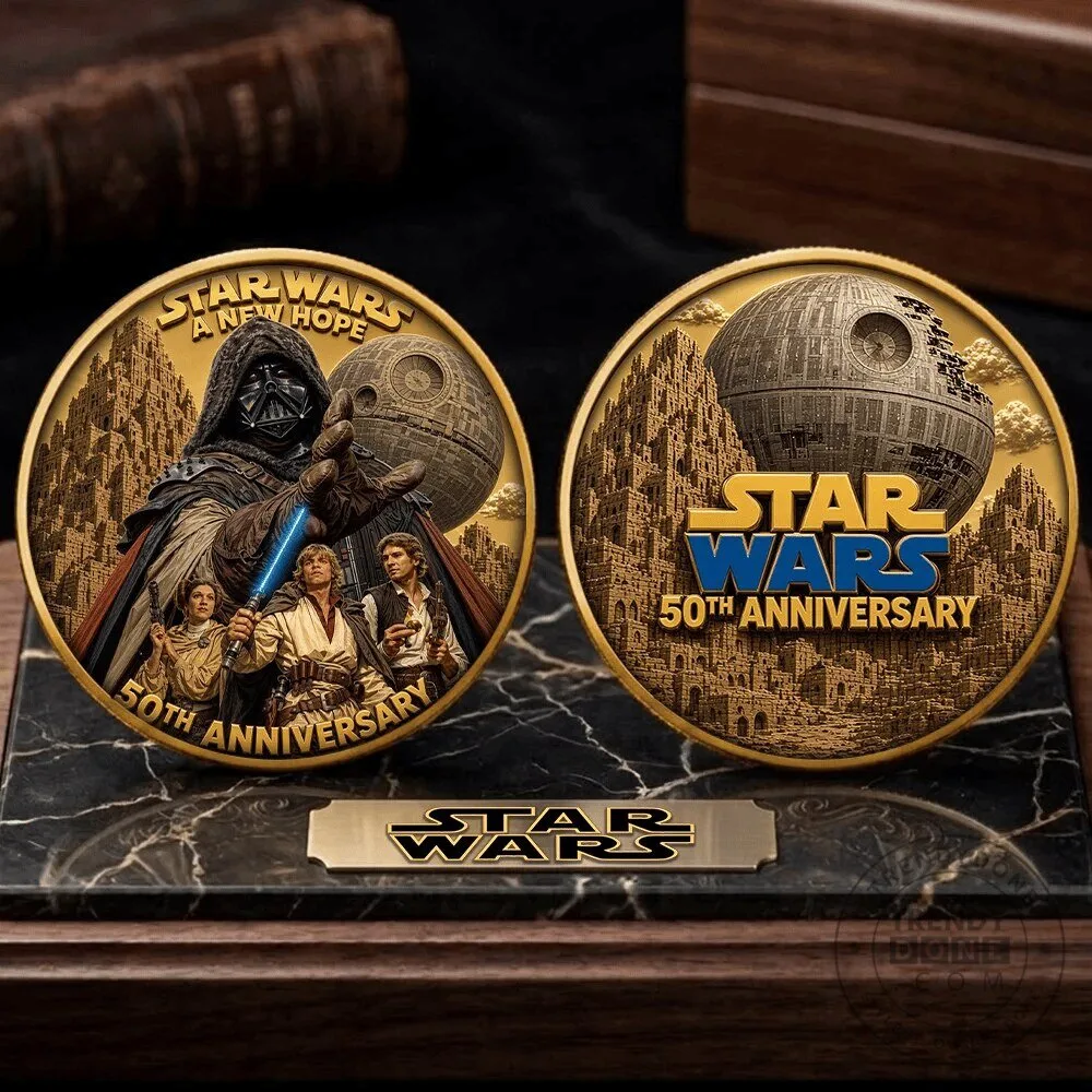 Star Wars A New Hope 50th Anniversary Darth Vader Collectible Coin