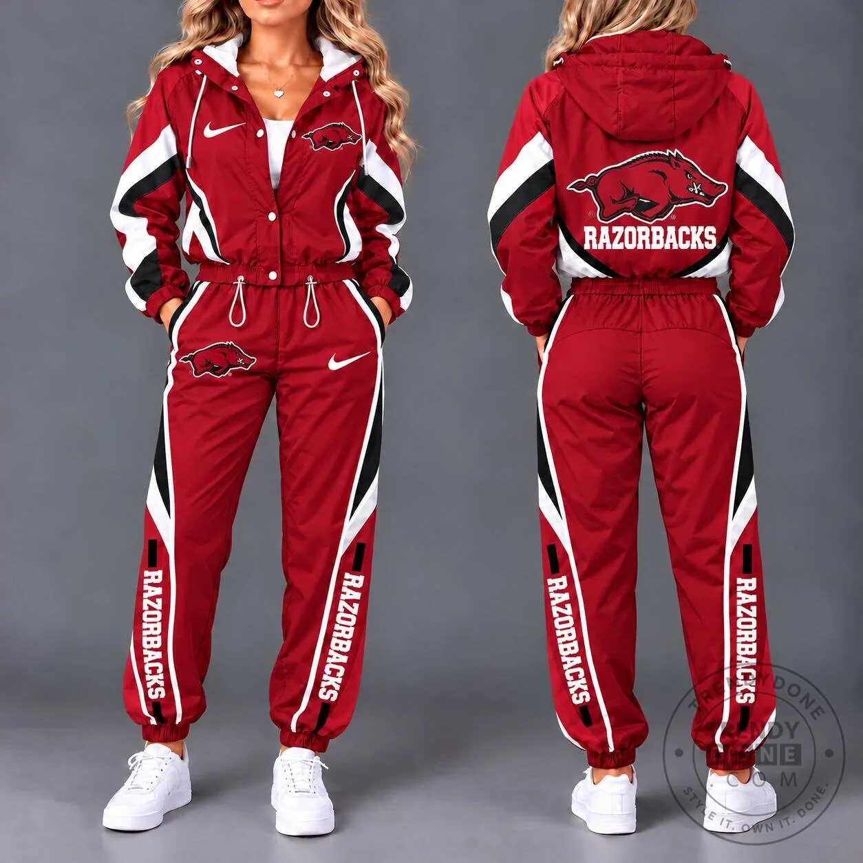 Arkansas Razorbacks NCAA Team Pride Waterproof Windbreaker Jacket